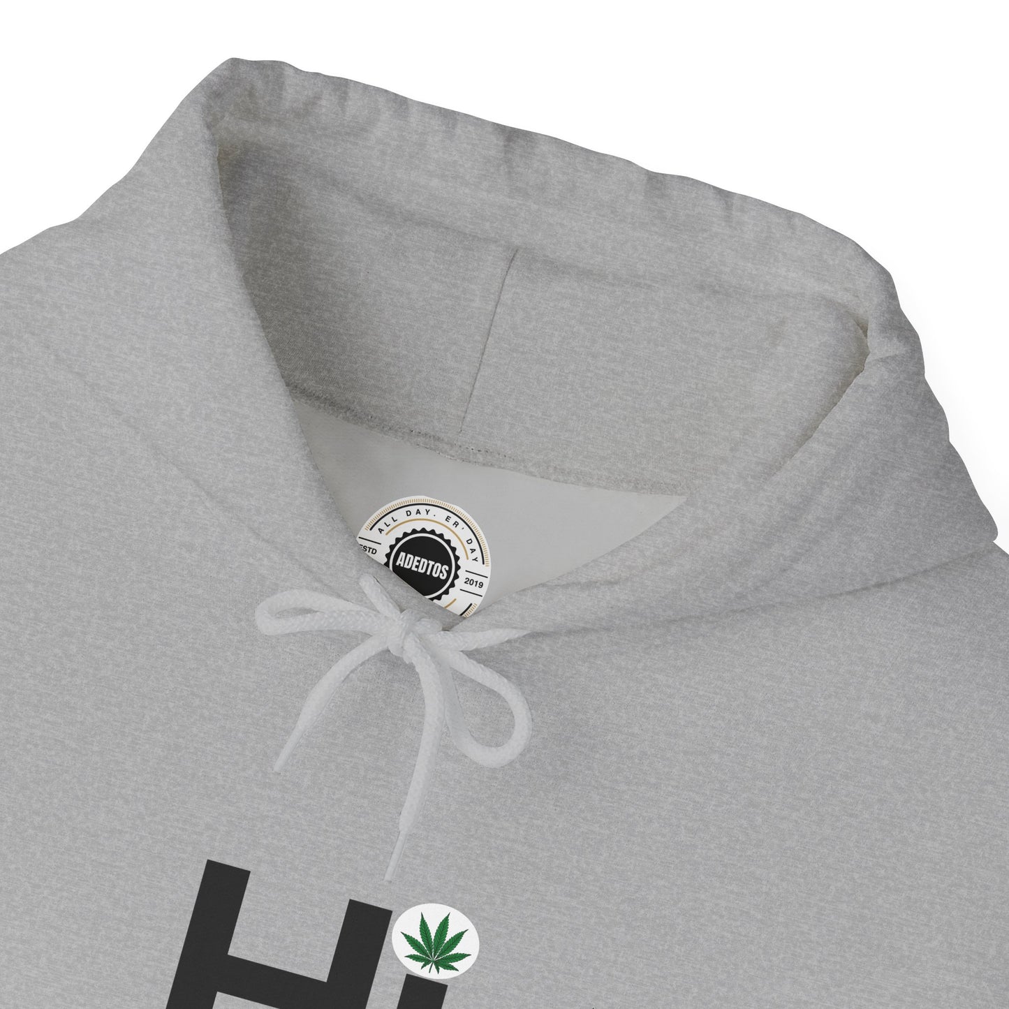 Hi - Black Letters - Unisex Heavy Blend™ Hooded Sweatshirt