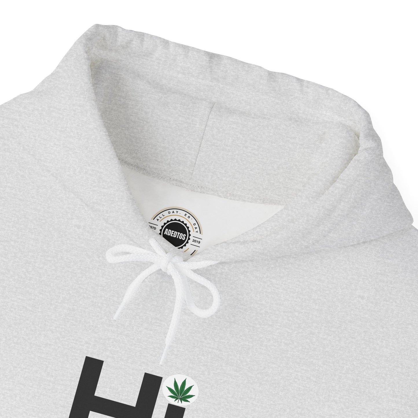 Hi - Black Letters - Unisex Heavy Blend™ Hooded Sweatshirt